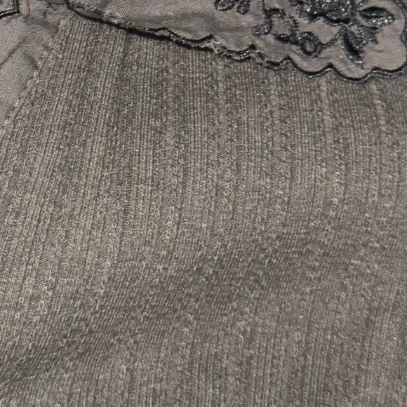 Free people new Elegant Black Embroidered Women's Top - Picture 4 of 5